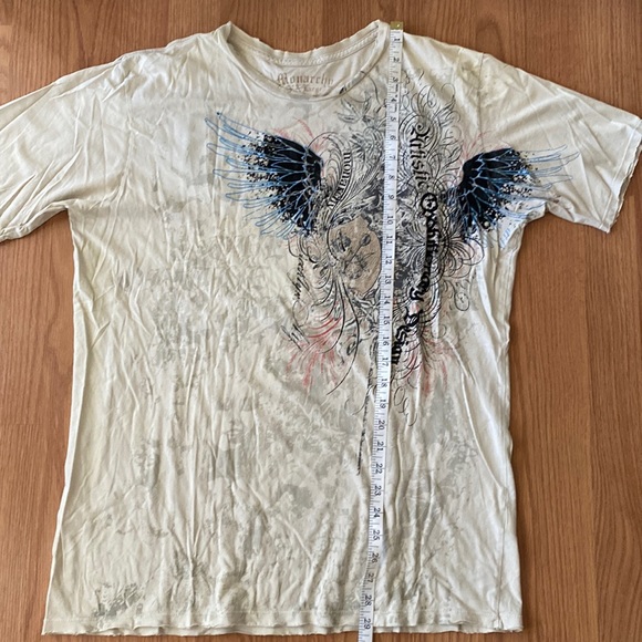 ❤️ Monarchy Los Angeles Distressed Graphic Tee Size XXL - Picture 6 of 7